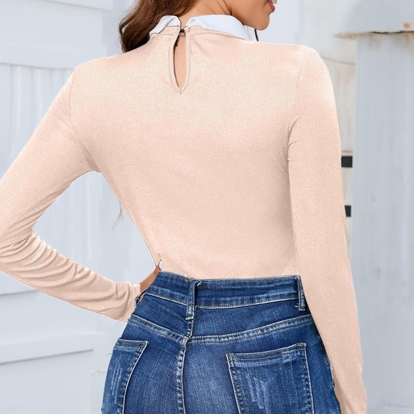 Contrast collared bodysuit - Picture 4 of 5